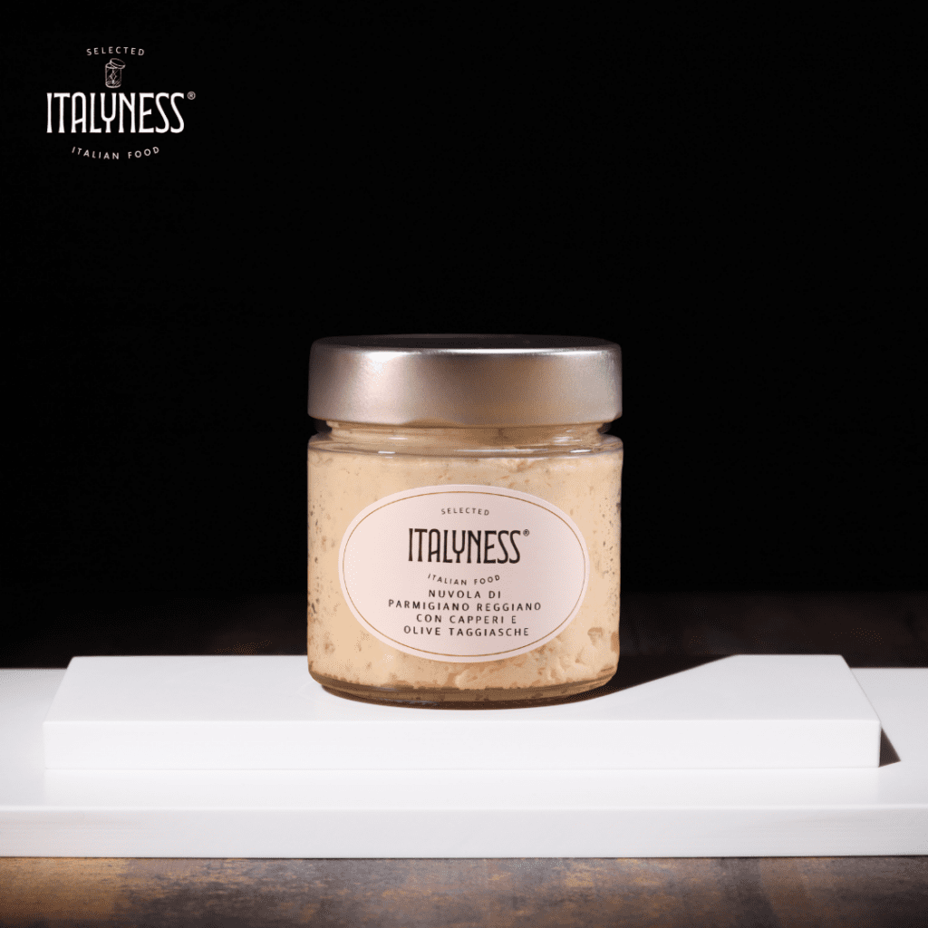 crema di parmigiano reggiano con capperi e olive taggiasche spalmabile gourmet